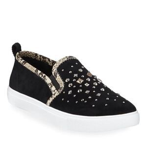 Donald Pliner Sanya Beaded Suede Slip-on Sneakers 10